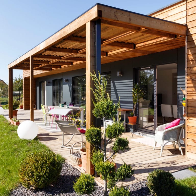 terrasse avec pergola