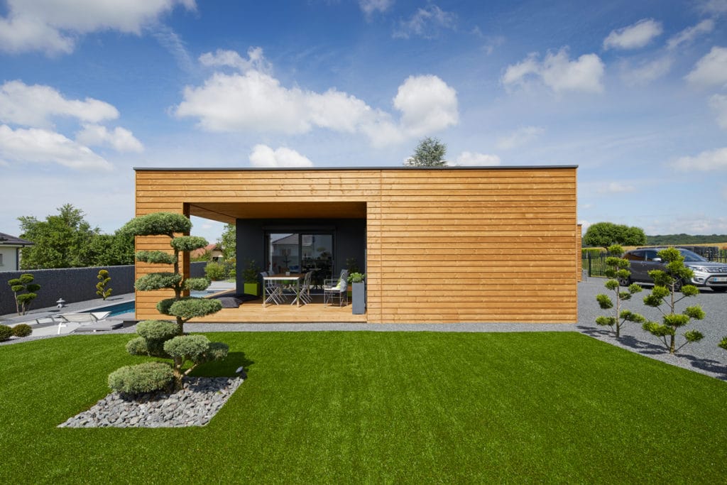 maison avec terrasse couverte