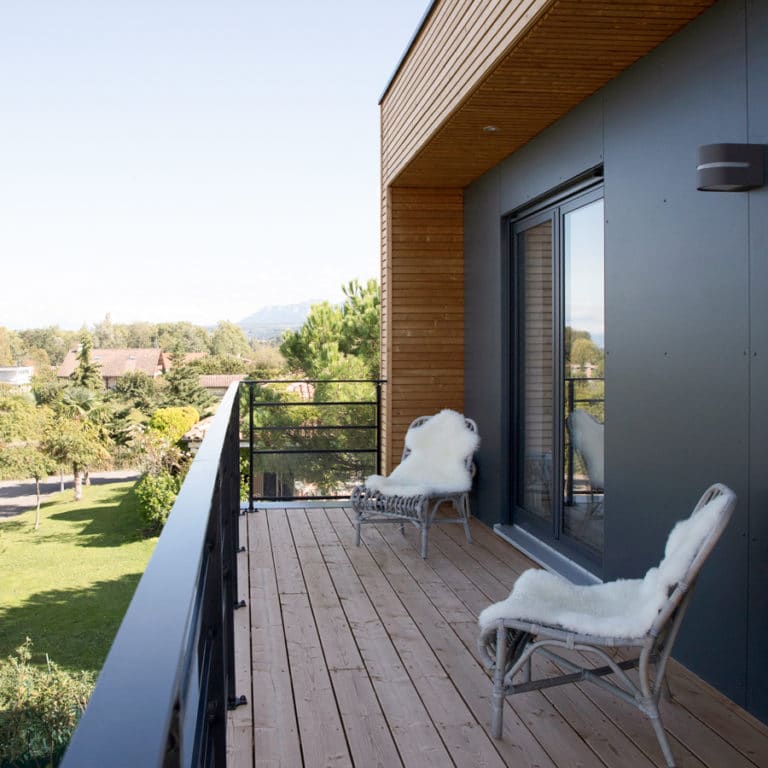 balcon en bois