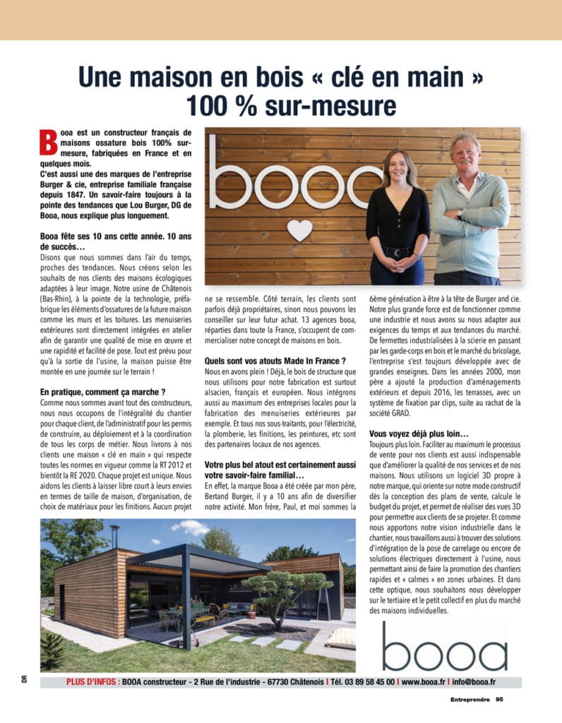 booa dans la presse