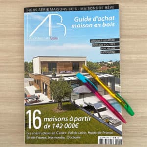 Maisons booa en première page du magazine Architecture Bois
