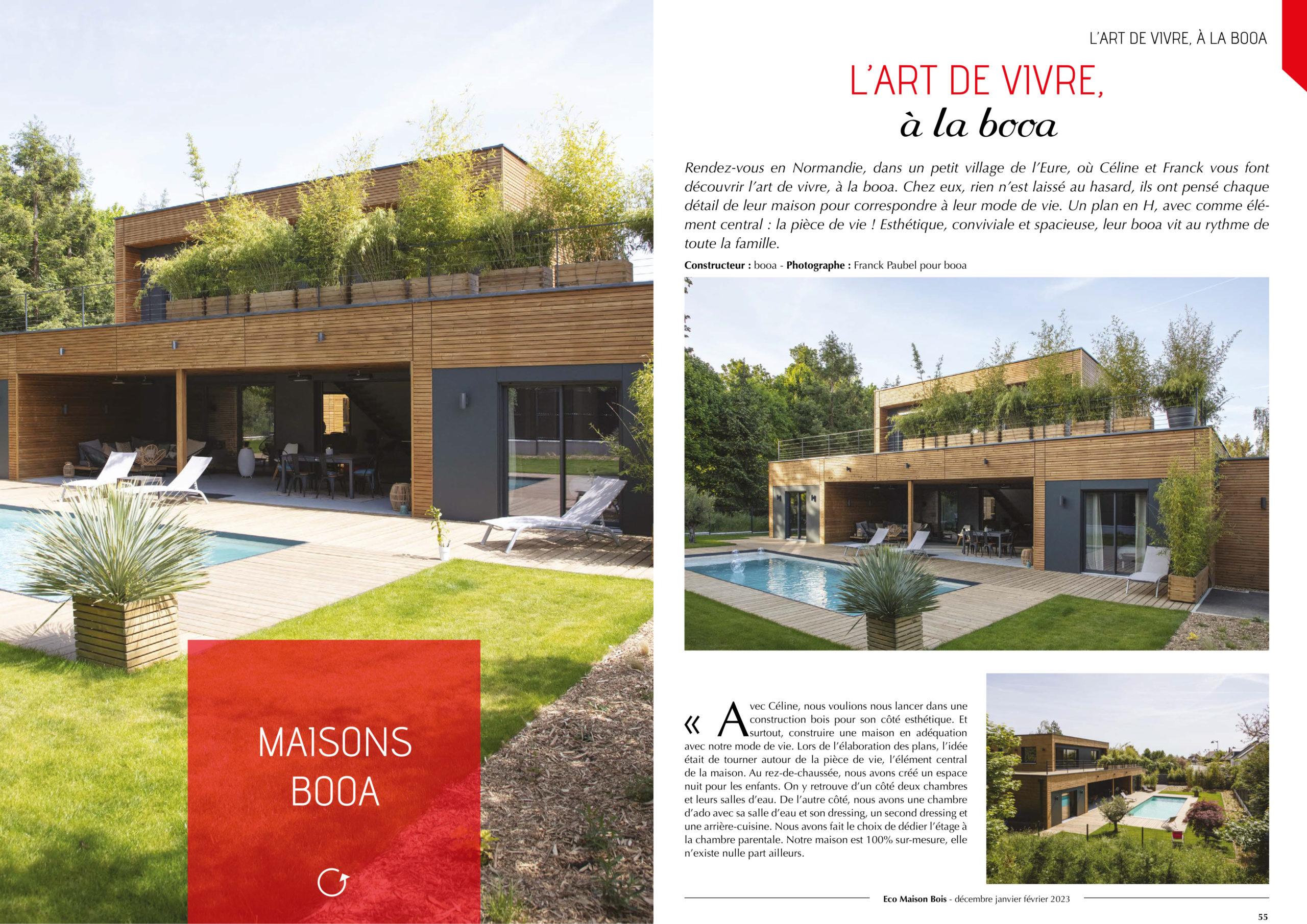 reportages de maisons booa