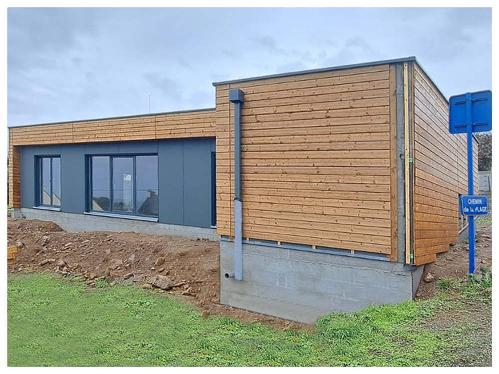 une maison à ossature bois