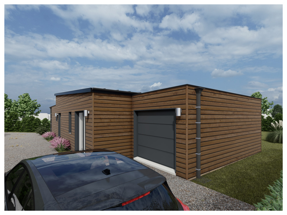 Un garage accompagne cette construction