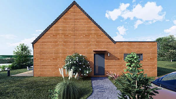 pose d'une maison booa dans l'Orne